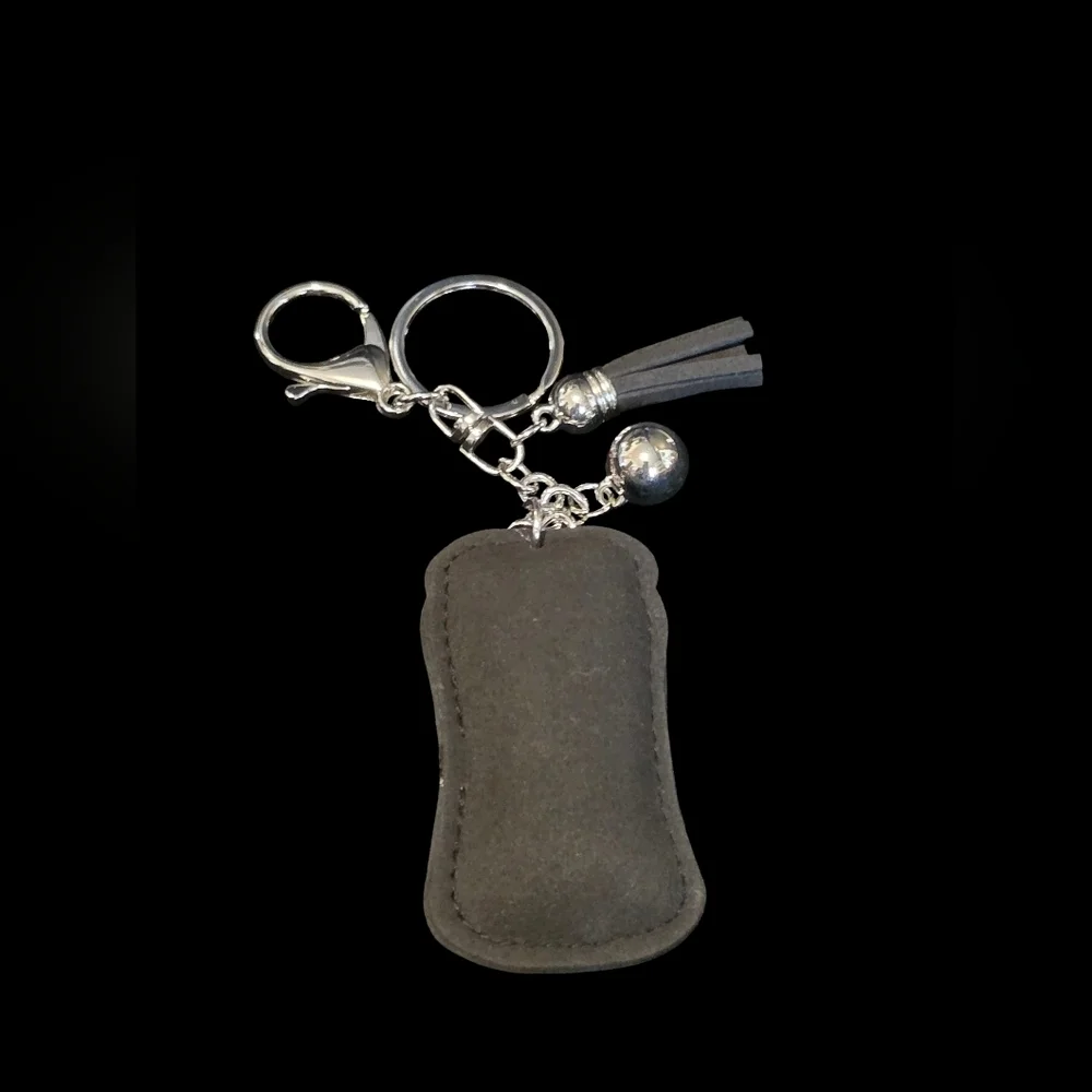 Diet Cola Red and Silver Rhinestone Bag Charm / Keychain